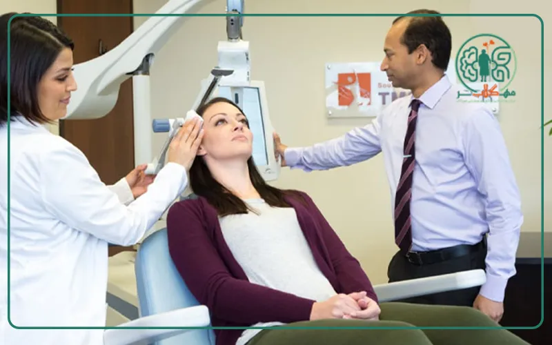 مراحل انجام جلسات درمانی rTMS